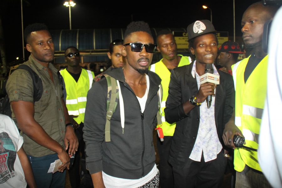 Christopher Martin after arriving at Entebbe Airport aboard BA063.