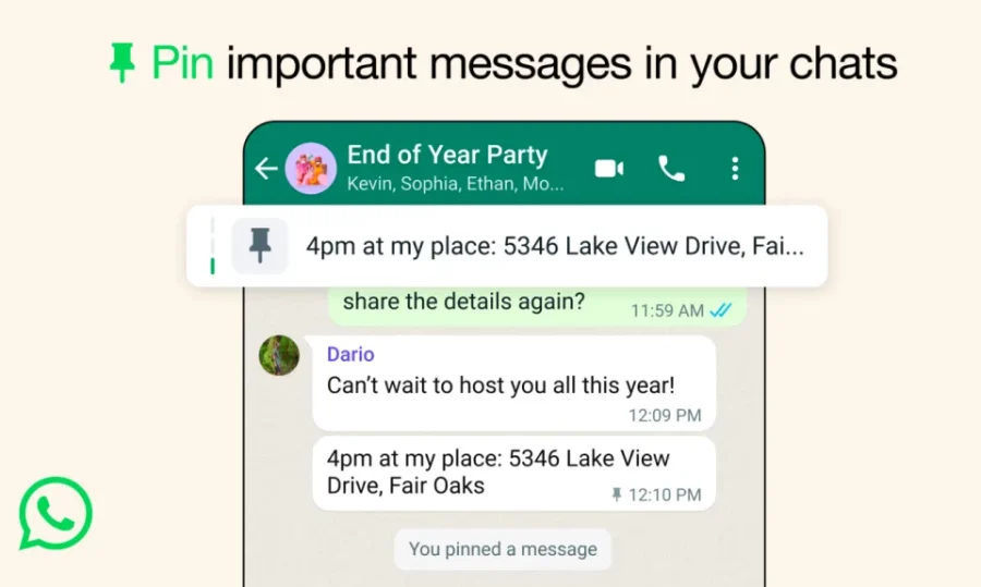 You can now pin up to three important messages in WhatsApp chats You can now pin up to three important messages in WhatsApp chats