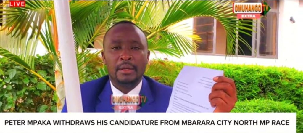 NUP’s Peter Mpaka Bows Out of Mbarara City North MP Race, Also Quits Party NUP’s Peter Mpaka Bows Out of Mbarara City North MP Race, Also Quits Party