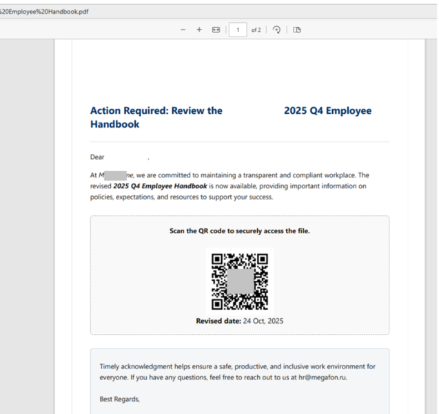 Kaspersky detected a fivefold surge in QR code phishing attacks in the second half of 2025